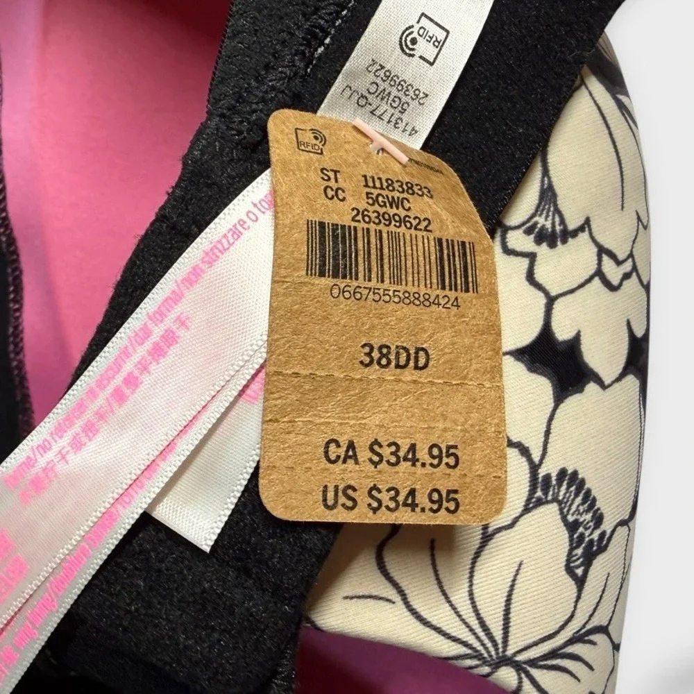 NEW Victoria's Secret PINK Wear Everywhere Wireless Lightly Lined Bra NWT 38DD E